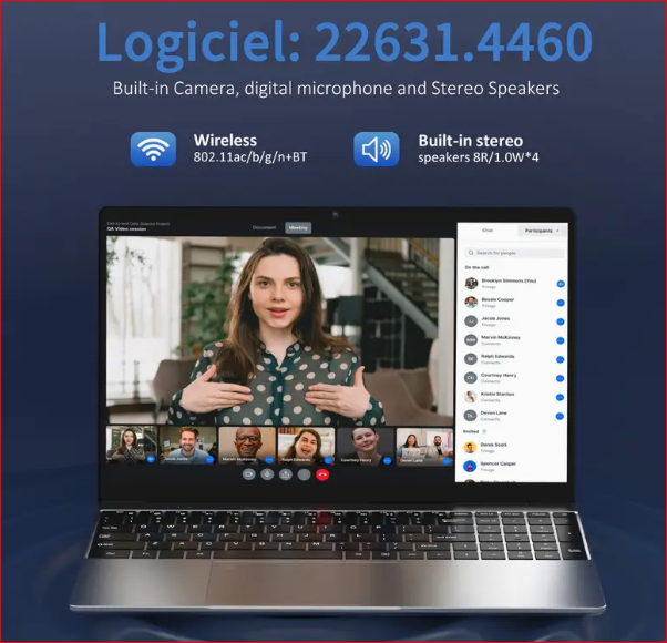 KurieTim Laptop Computer with 16GB DDR4 RAM, 512GB SSD, Intel N9