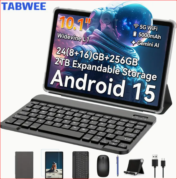 TABWEE T20 Tablet Android 15, 24(8+16)GB RAM