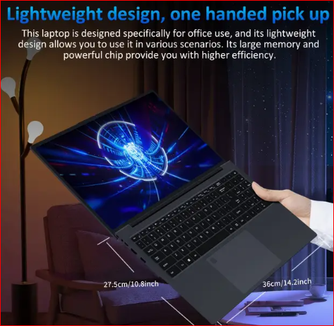 Laptop Business and Student Laptop, 16'' HD Screen AMD Ryzen 3250U, 8GB RAM, 512GB SSD, Dual-Band 5G WiFi, 1MP Camera 4.2 Wireless, HDTV Webcam Backlit Keyboar