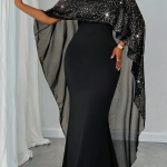 Plus Size, Elegantna Večernja Haljina za Formalne Zabave i Gala