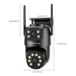 Sszinocam WiFi sigurnosna kamera s dvostrukim objektivom - 720P HD