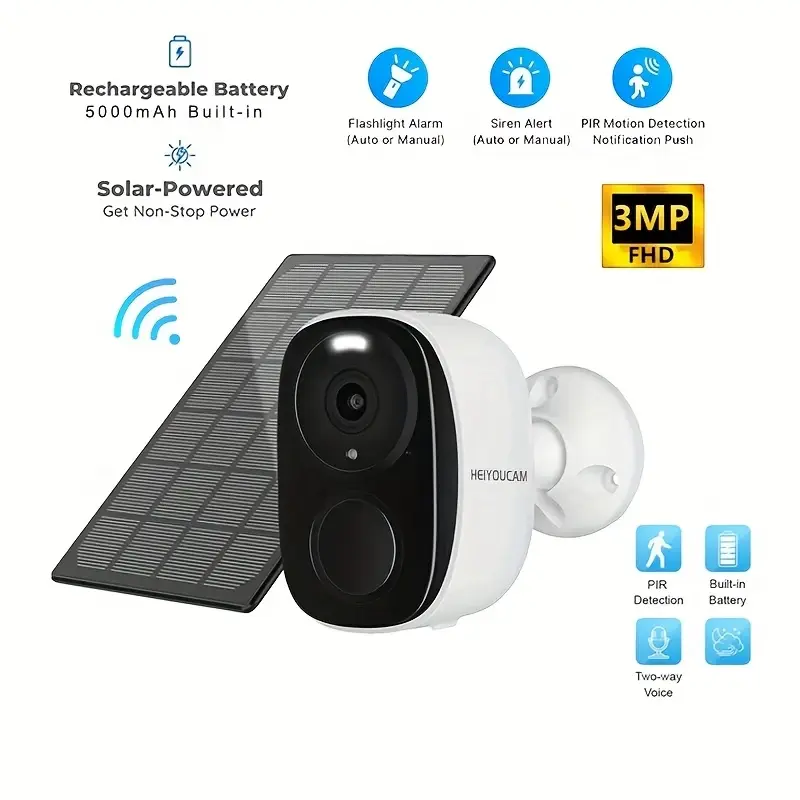 Kamera za noćno gledanje s baterijskim napajanjem i 2,4 GHz WiFi-jem