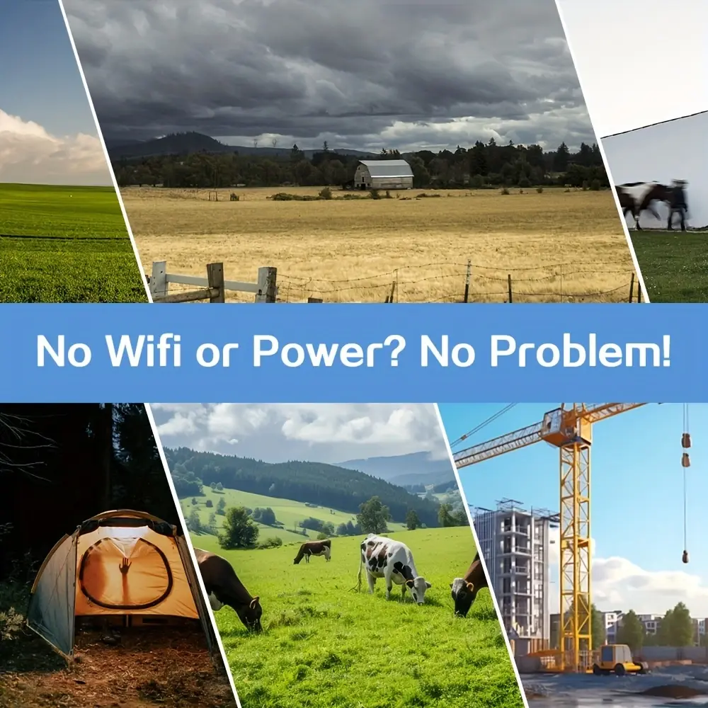Sigurnosna kamera 2G/3G/4G LTE na solarni pogon, ugao gledanja od 360°