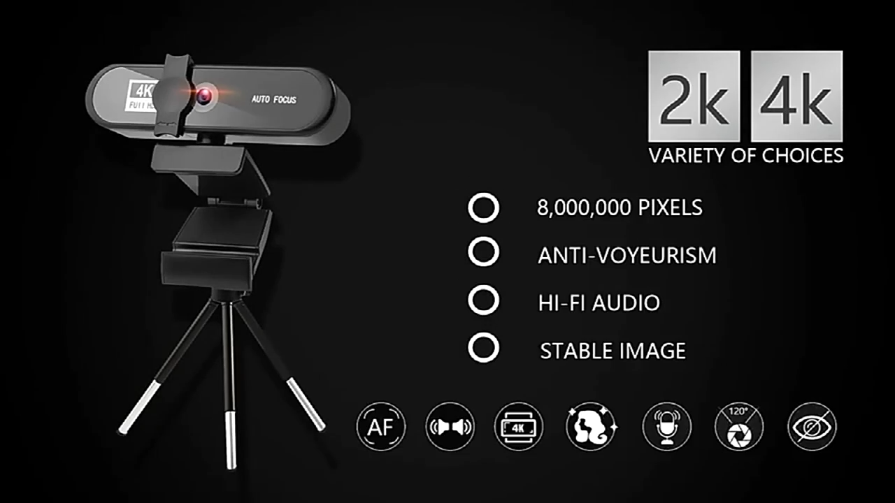 JiacPUREB 4K/2K mrežna kamera s automatskim fokusom