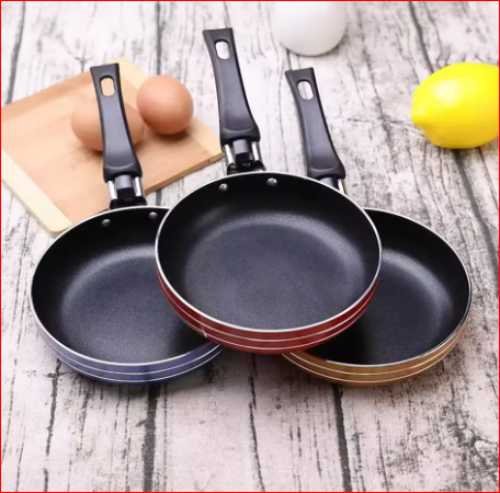 12,5 cm mini tava za prženje, neljepljivi čelični lonac, lonac, slučajna boja za posuđe, kuhinjsko posuđe