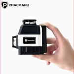 PRACMANU Mini 12-linijski horizontalni laserski nivelir, gumeni samonivelirajući