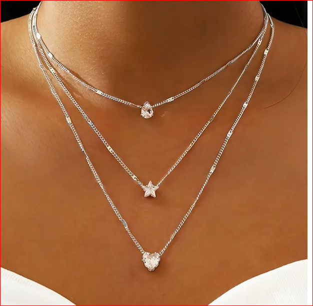 Elegantni višeslojni set ogrlica za žene,