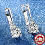 1 par S925 sterling srebrnih, modnih, retro, izuzetnih, modernih, laganih, luksuznih