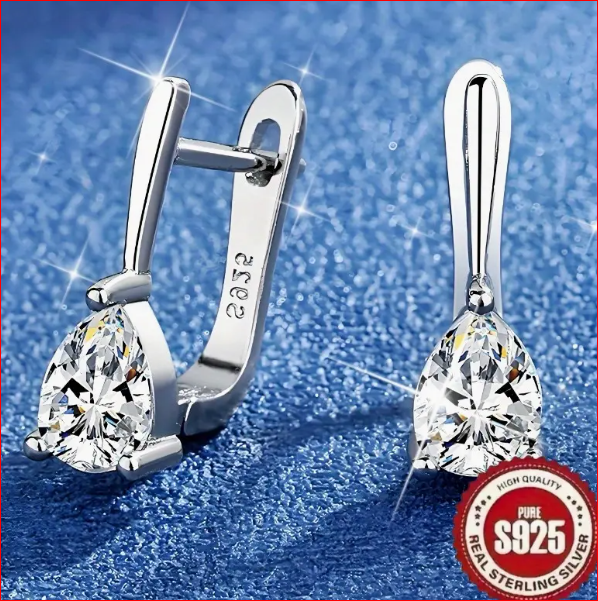 1 par S925 sterling srebrnih, modnih, retro, izuzetnih, modernih, laganih, luksuznih